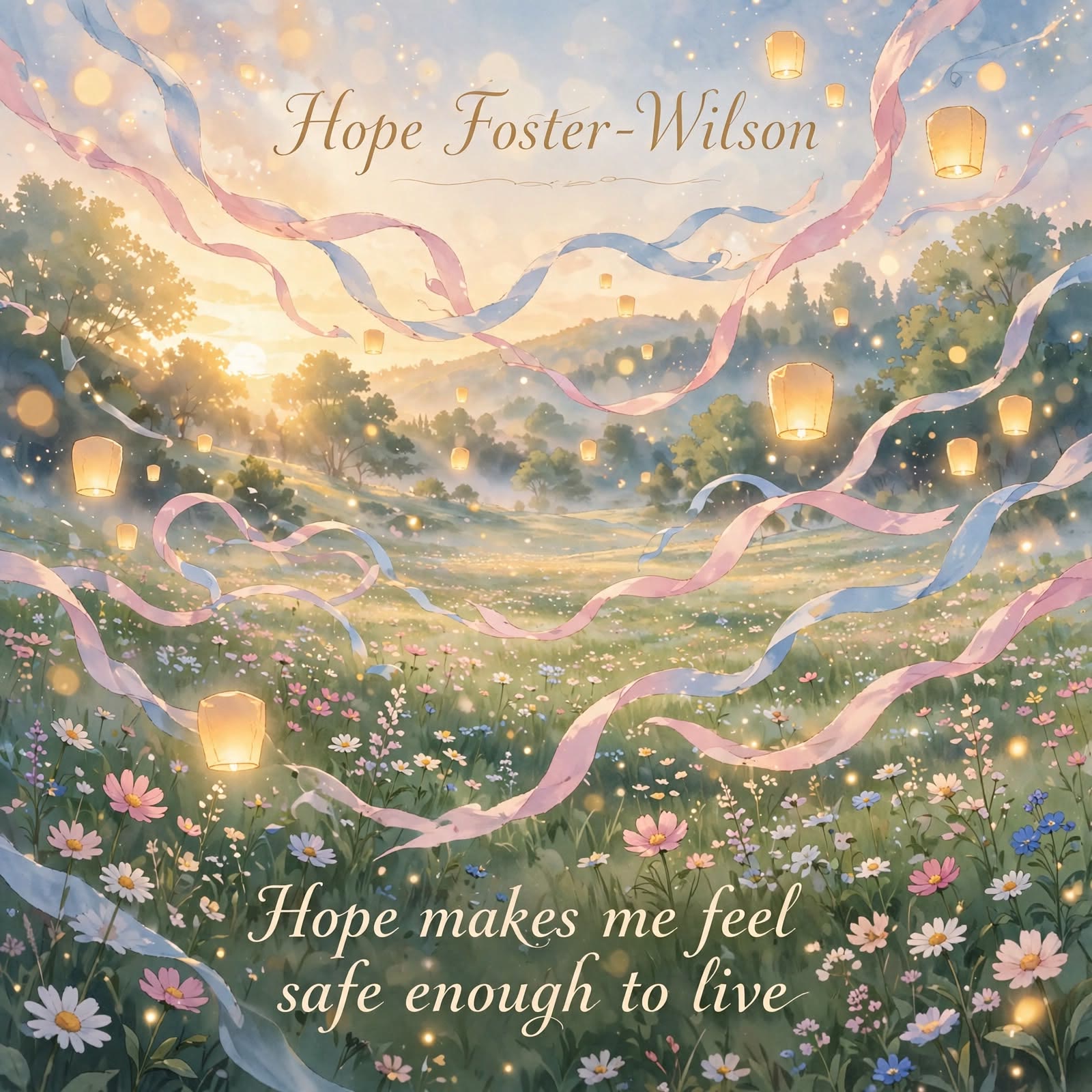 Artwork for Hope makes me feel safe enough to live